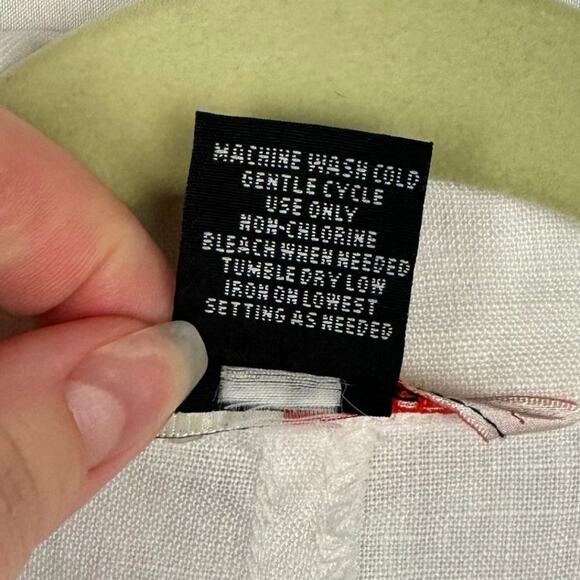 Focus Life Style Off White Linen Lightweight Button Up Breathable Blazer Sz 8 - Picture 8 of 10